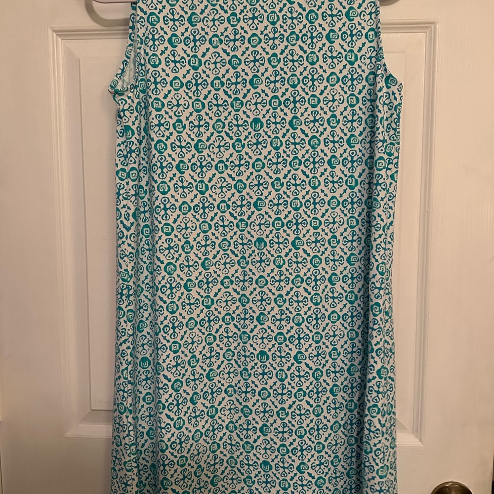 J. McLaughlin Teal and White Floral Dress - Picture 2 of 5
